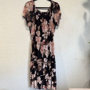 KATE & LILY Tiered Maxi Floral Dress